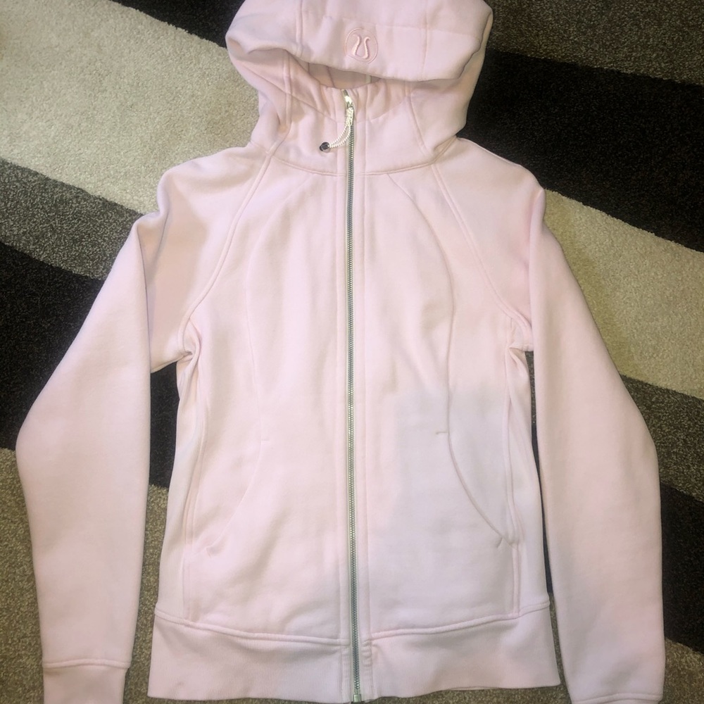 Lululemon sweatshirt zip up pink size 6